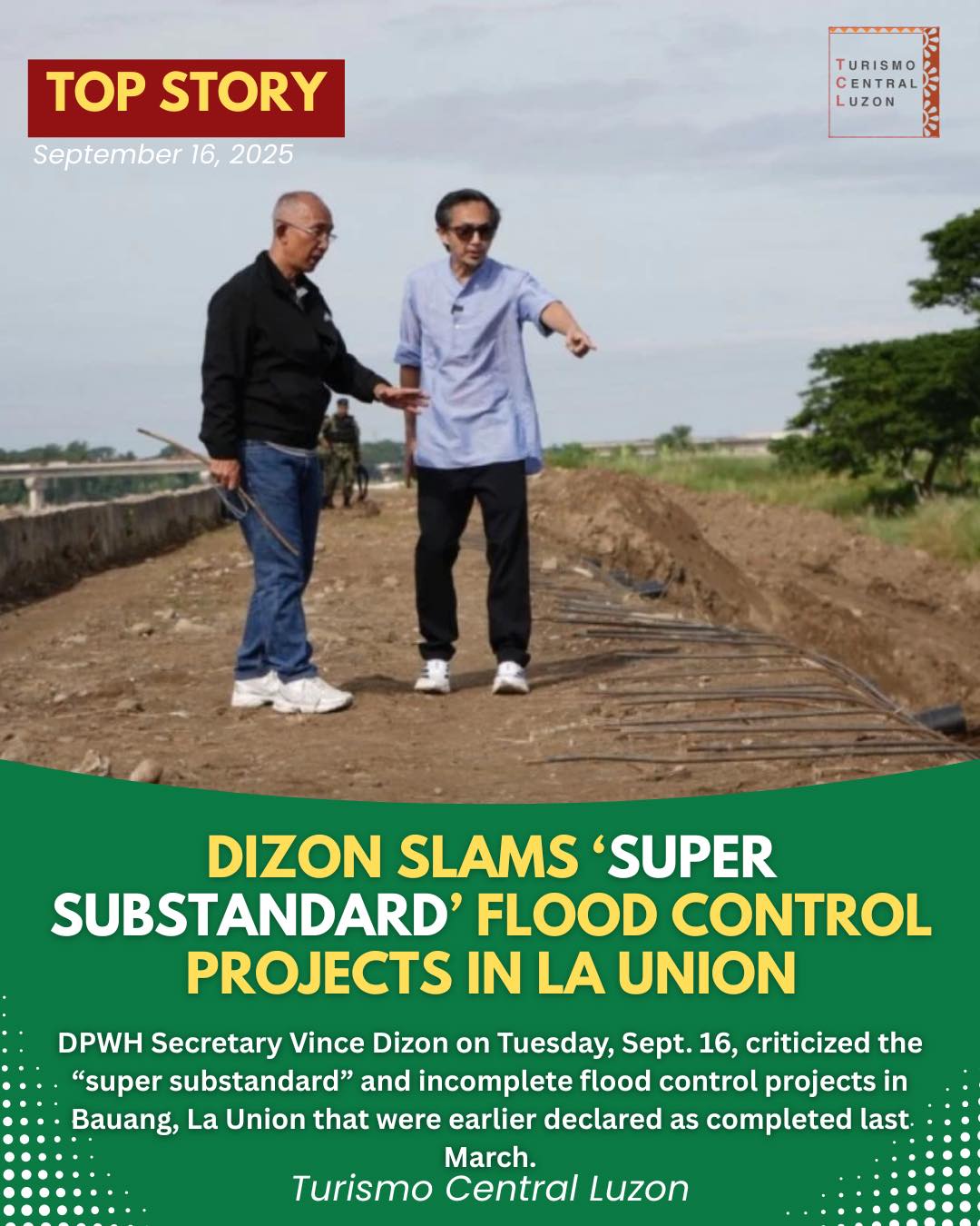 Turismo - DIZON SLAMS ‘SUPER SUBSTANDARD’ FLOOD CONTROL PROJECTS IN LA ...