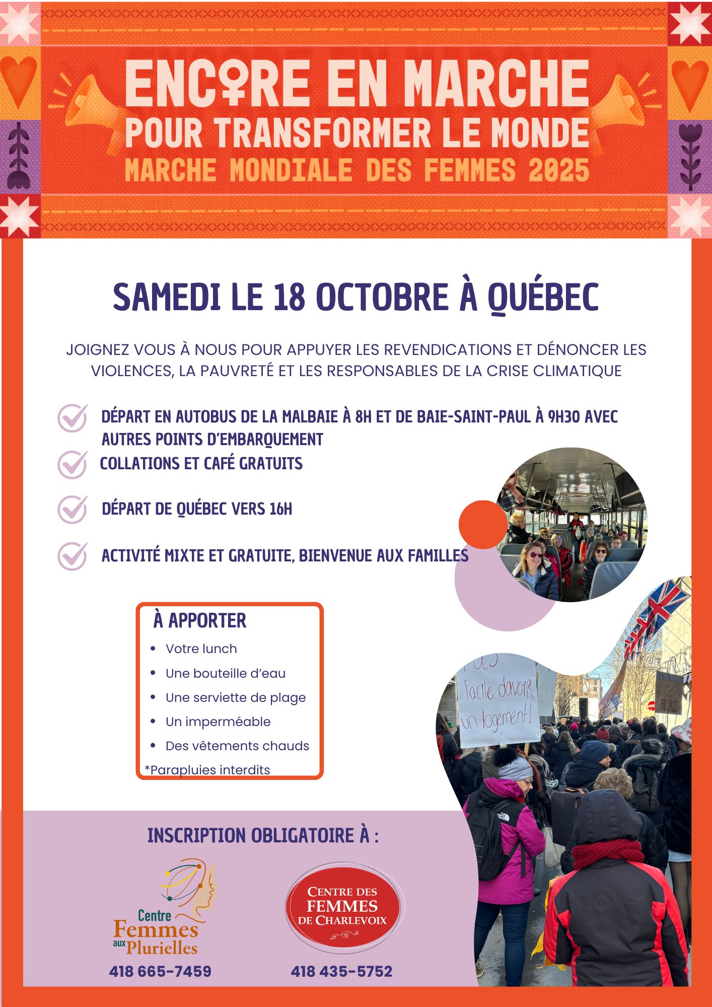 Centre-Femmes - MARCHE MONDIALE DES FEMMES 2025 Grand rassemblement du ...