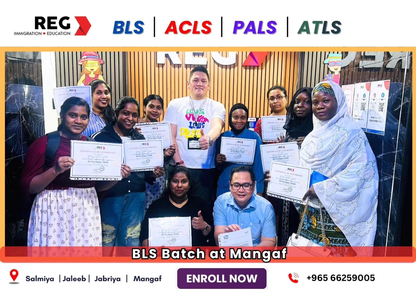 REG - 🎉 Congratulations to Our BLS Heroes at Mangaf! 🩺💙... | Facebook