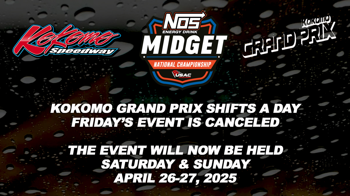 🚨 #KokomoGP Weather Update! 🚨 The dates for this weekend's USAC