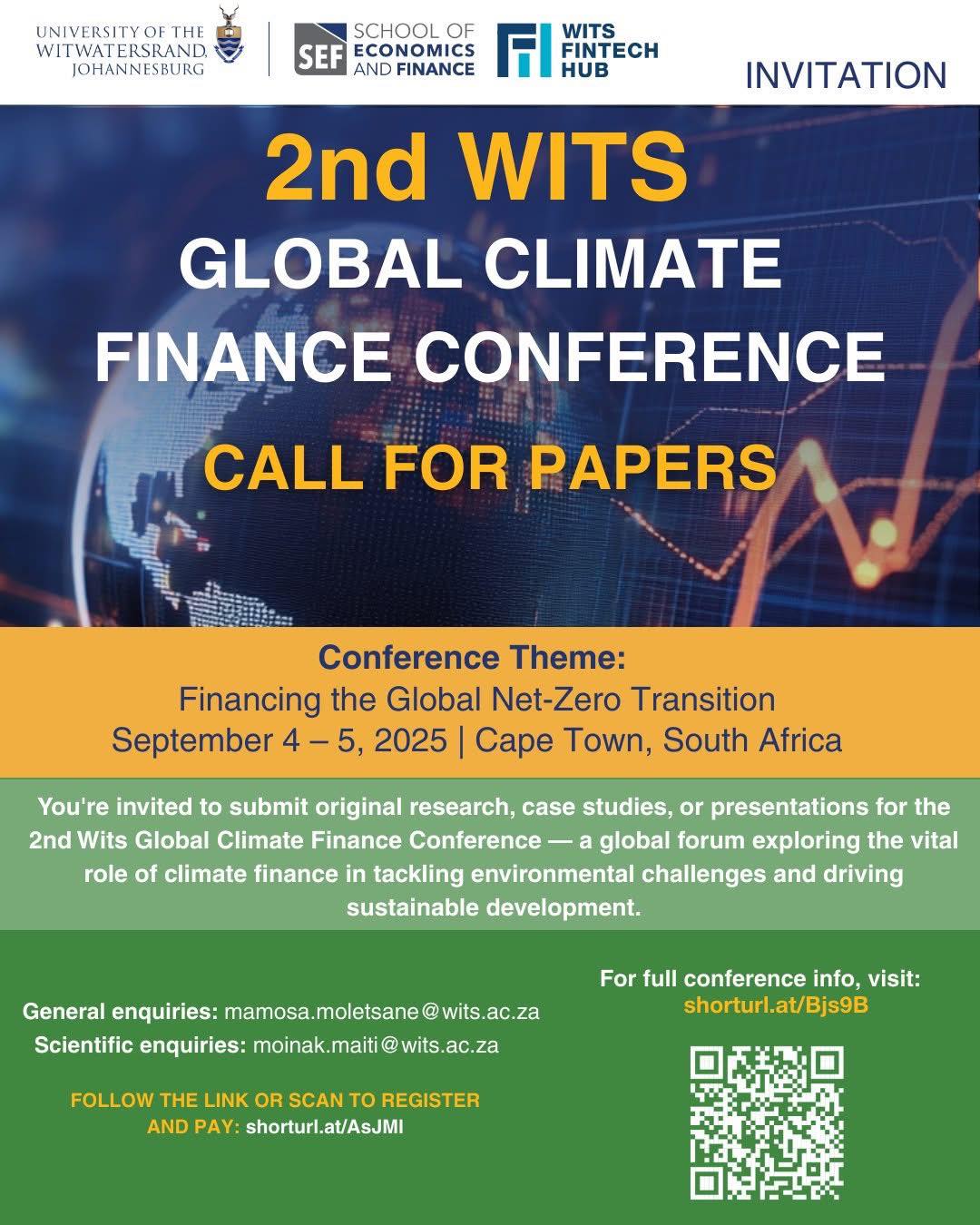 📢 Call For Papers... - Wits - University of the Witwatersrand | Facebook