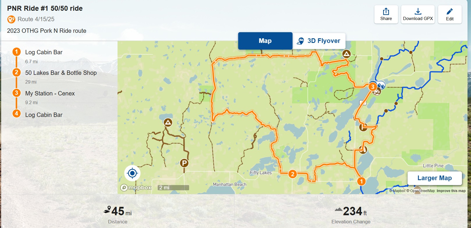 Over - Pork N Ride 2025 Group Ride #1. June 14th. It's called the 50/50 ...