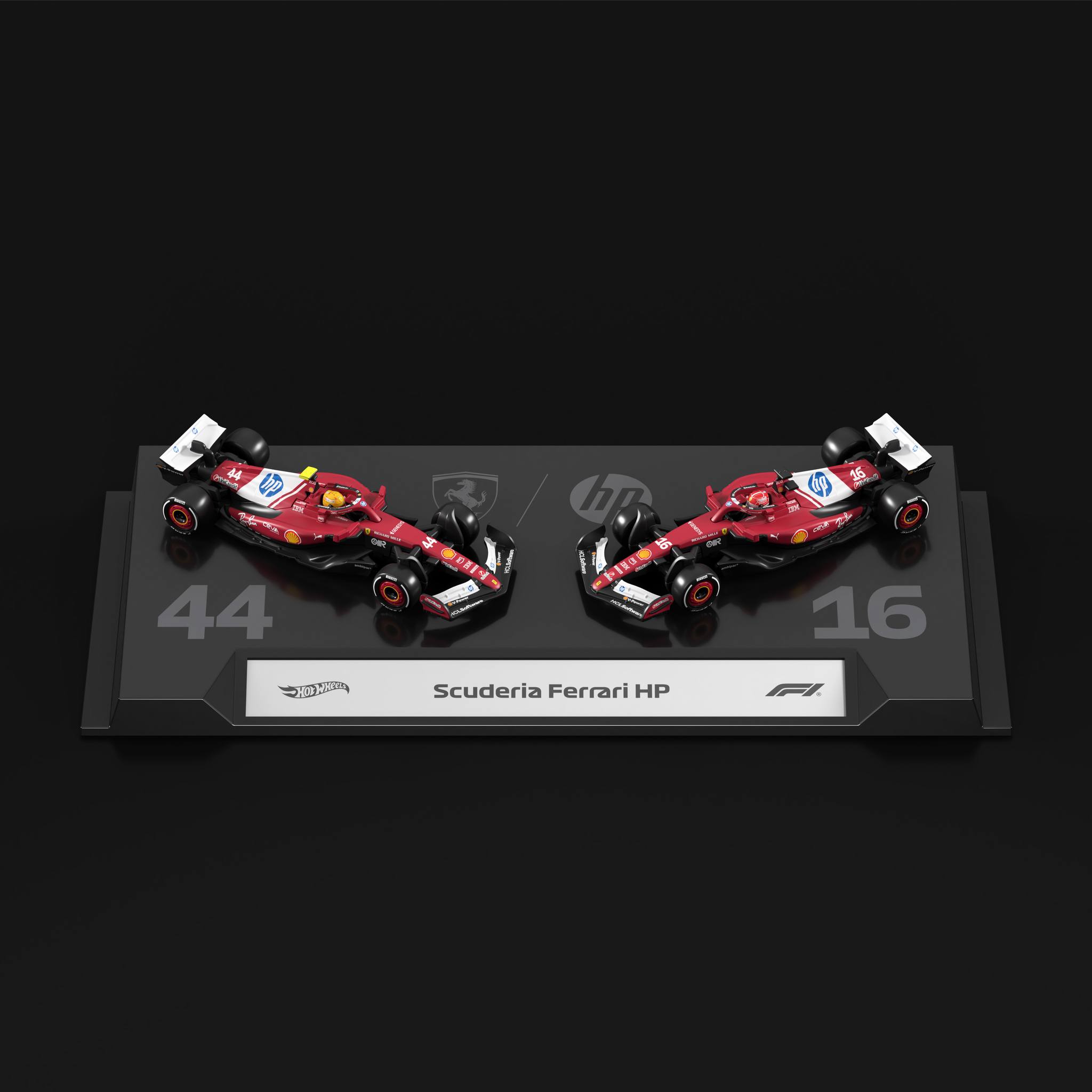 Hot Wheels 2025 Formula 1 Scuderia Ferrari team set