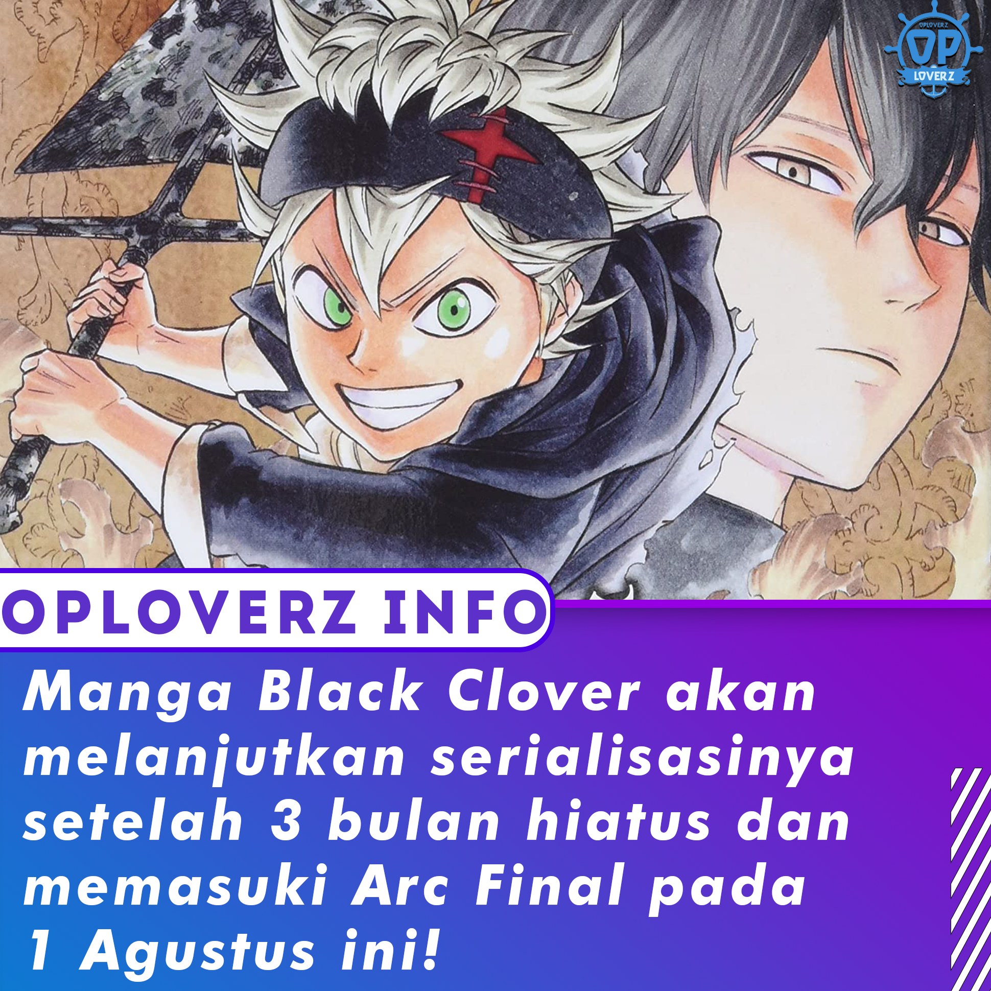 Fansub Oploverz - Manga Black Clover akan melanjutkan...