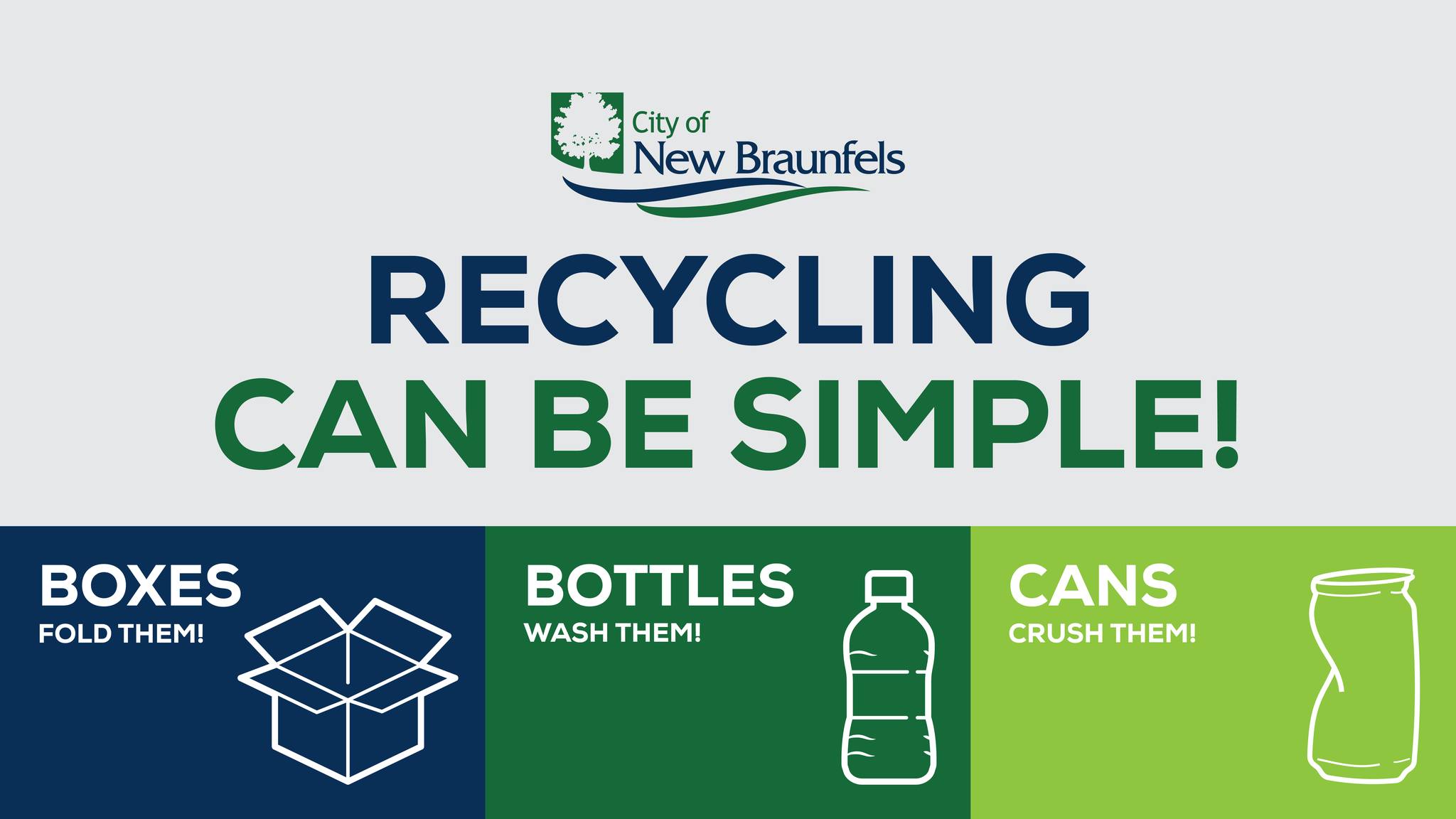City - Recycling can be simple! BOXES: Fold them to save space BOTTLES ...