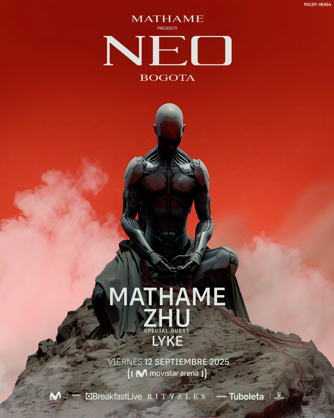 Tuboleta - 🌌 Mathame regresa a Bogotá con NEO 🎶 Un show inmersivo donde ...