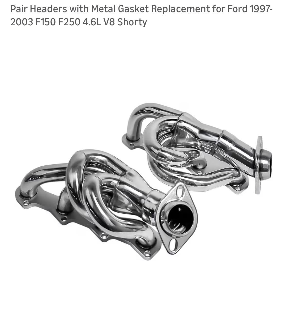 Shorty Headers For Ford Mustang GT 1996–2004 4.6L V8 – Stainless Exhaust Manifold