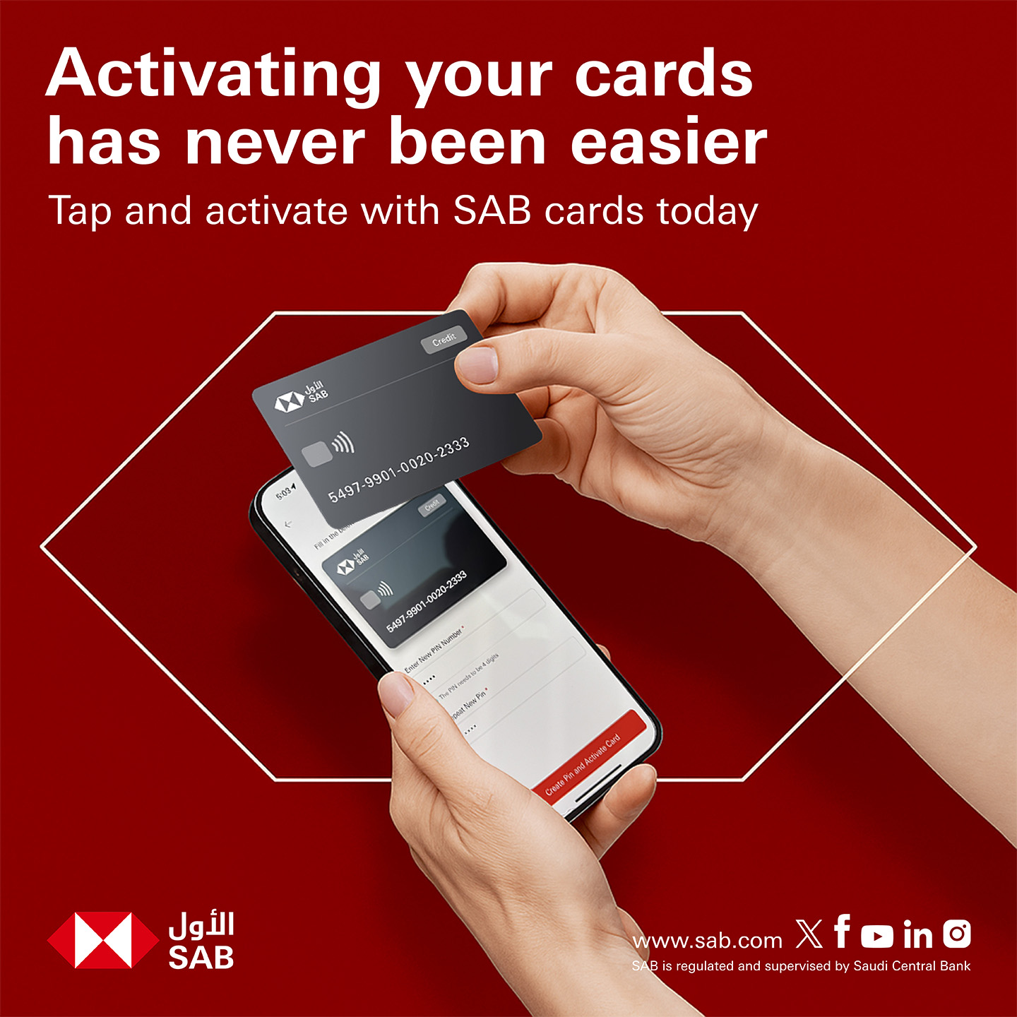 SAB - Activating your cards has never been easier. Tap and activate ...