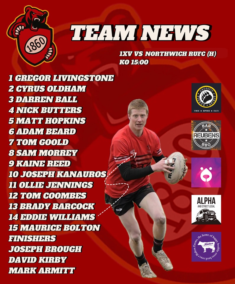 Congleton Rugby Union Football Club - 🚨 1st XV SQUAD ANNOUNCEMENT! 🚨 ...