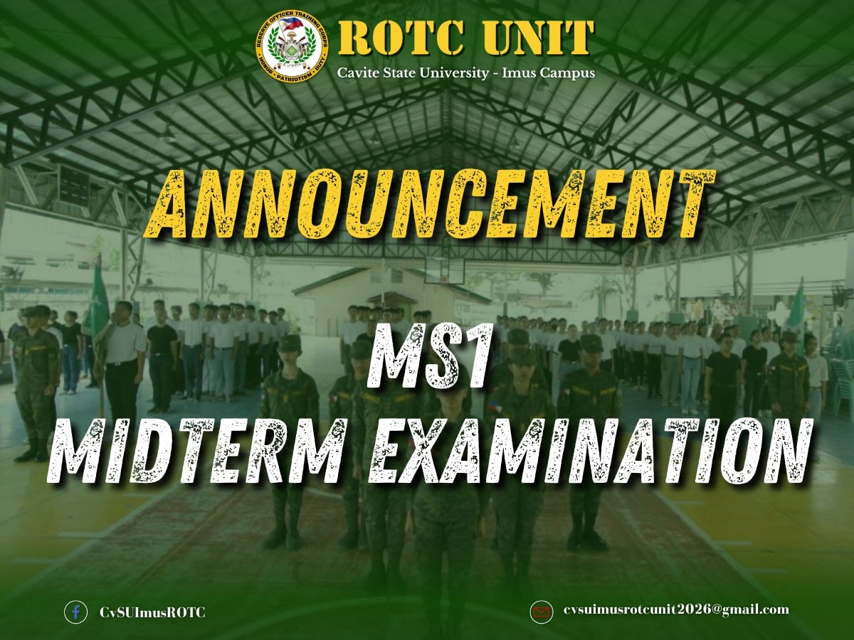 Cvsu - Imus ROTC Unit added a new... - Cvsu - Imus ROTC Unit