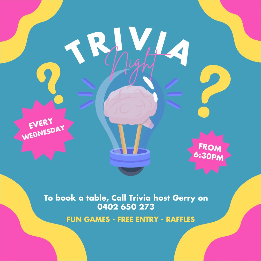 Palmwoods - TRIVIA NIGHT – Palmwoods Hotel 🧠🍻 Think you’re the smartest ...