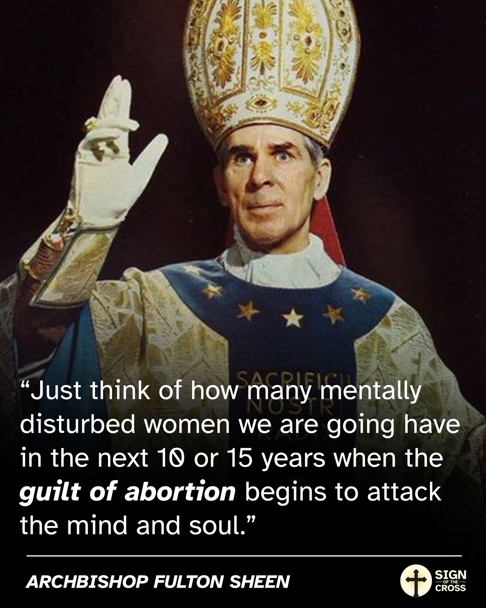 Sign - Fulton Sheen was ahead of his time calling out the EVILS of ...