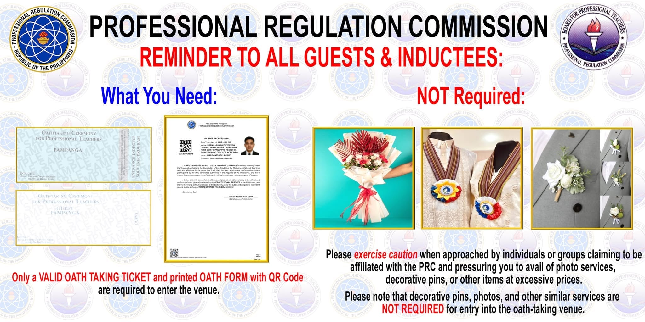 𝐑𝐄𝐌𝐈𝐍𝐃𝐄𝐑𝐒 𝐅𝐎𝐑... - PRC Region III - San Fernando City | Facebook