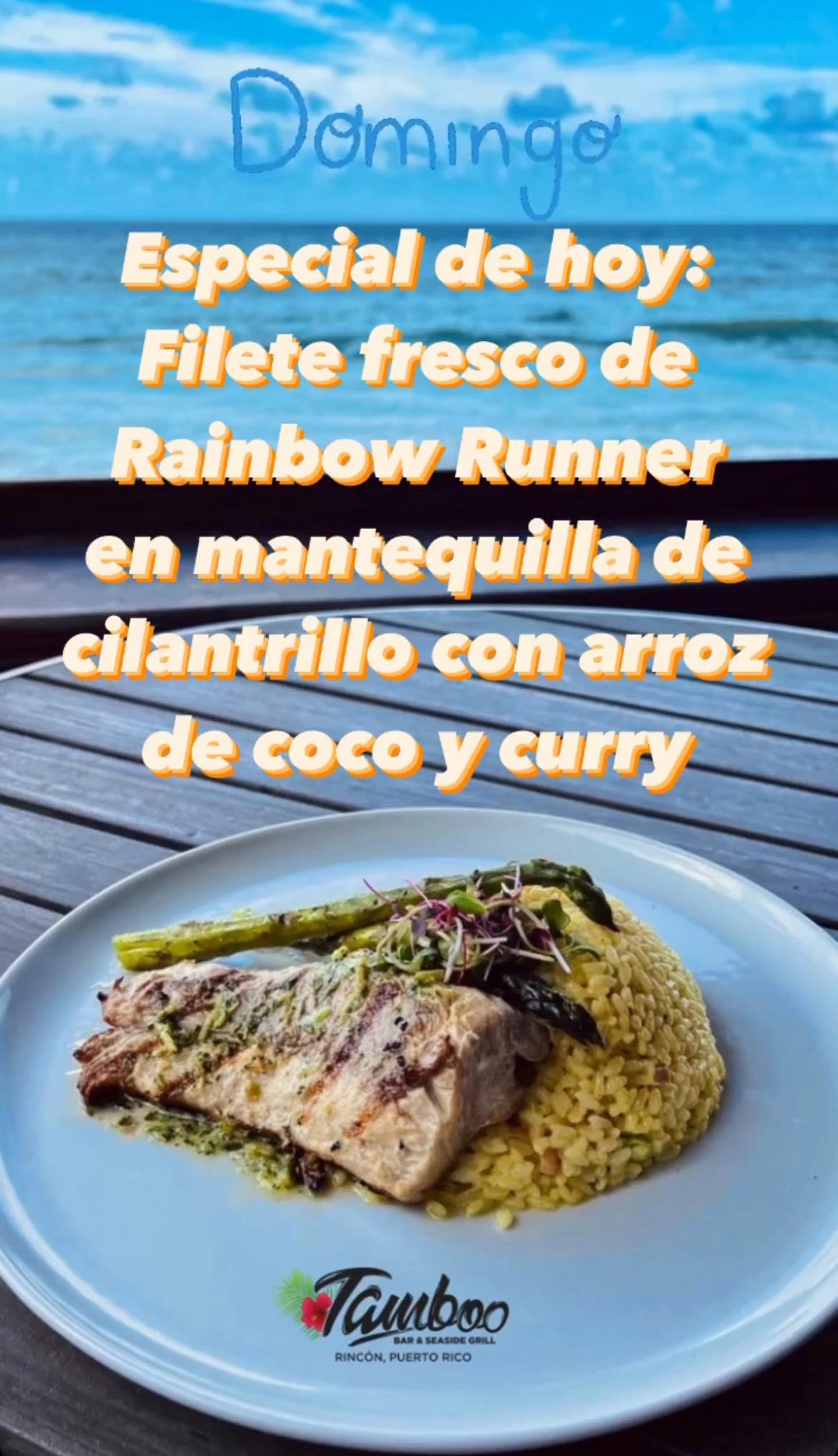 Tamboo Rincón - ¡Buen día Puerto Rico! •Pescado fresco hoy...