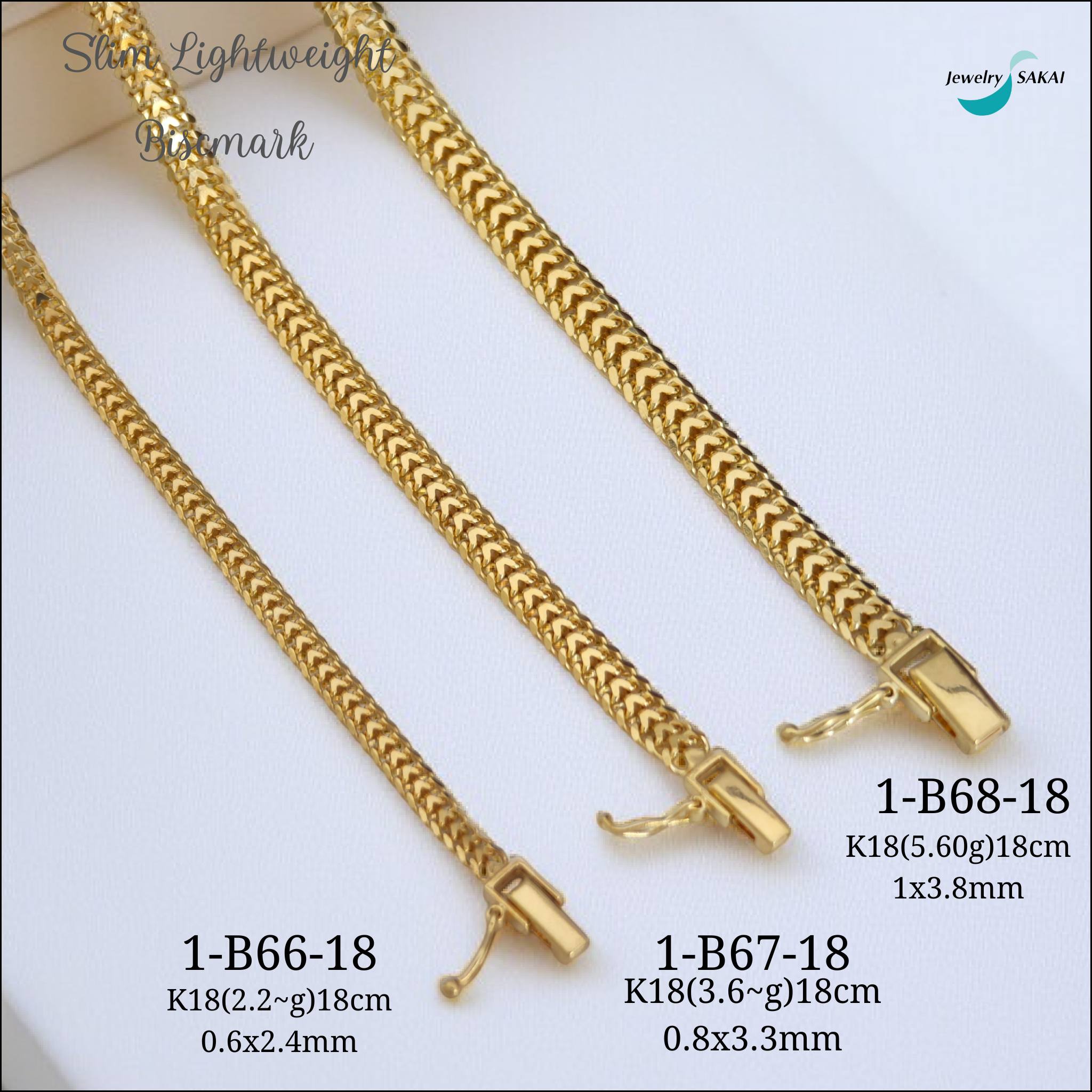 Slim Lightweight Biscmark Bracelet ‼️ Ssp Only ¥124,000 (1-B66-18 