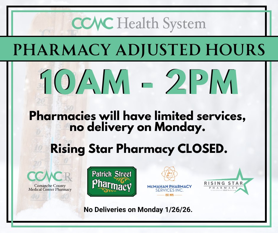 ️ Pharmacy Adjusted Hours –... - Patrick Street Pharmacy | Facebook