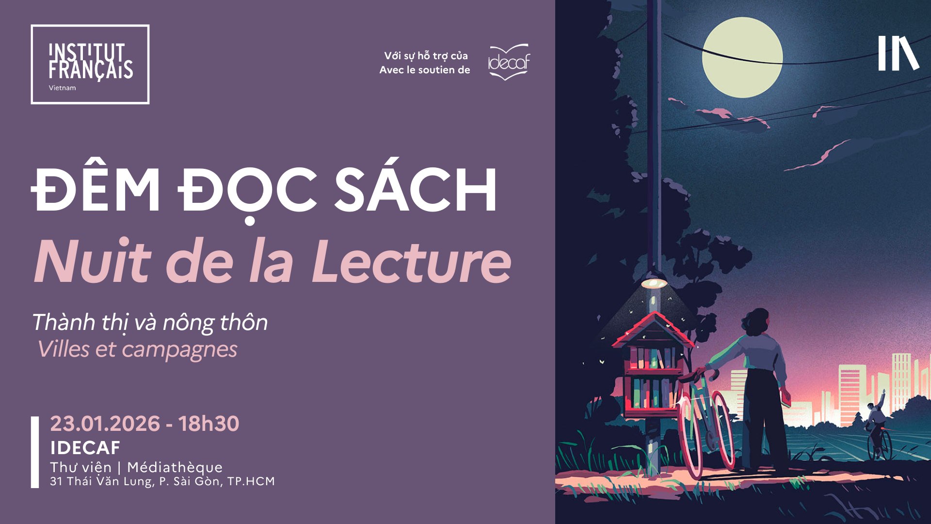 Đêm đọc sách 2026: Thành thị & Nông thôn | Nuit de la lecture : Villes ...