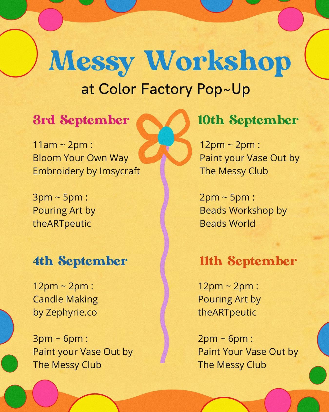 The Messy Club - 🌈 & we are back with MESSY WORKSHOPS,... | Facebook