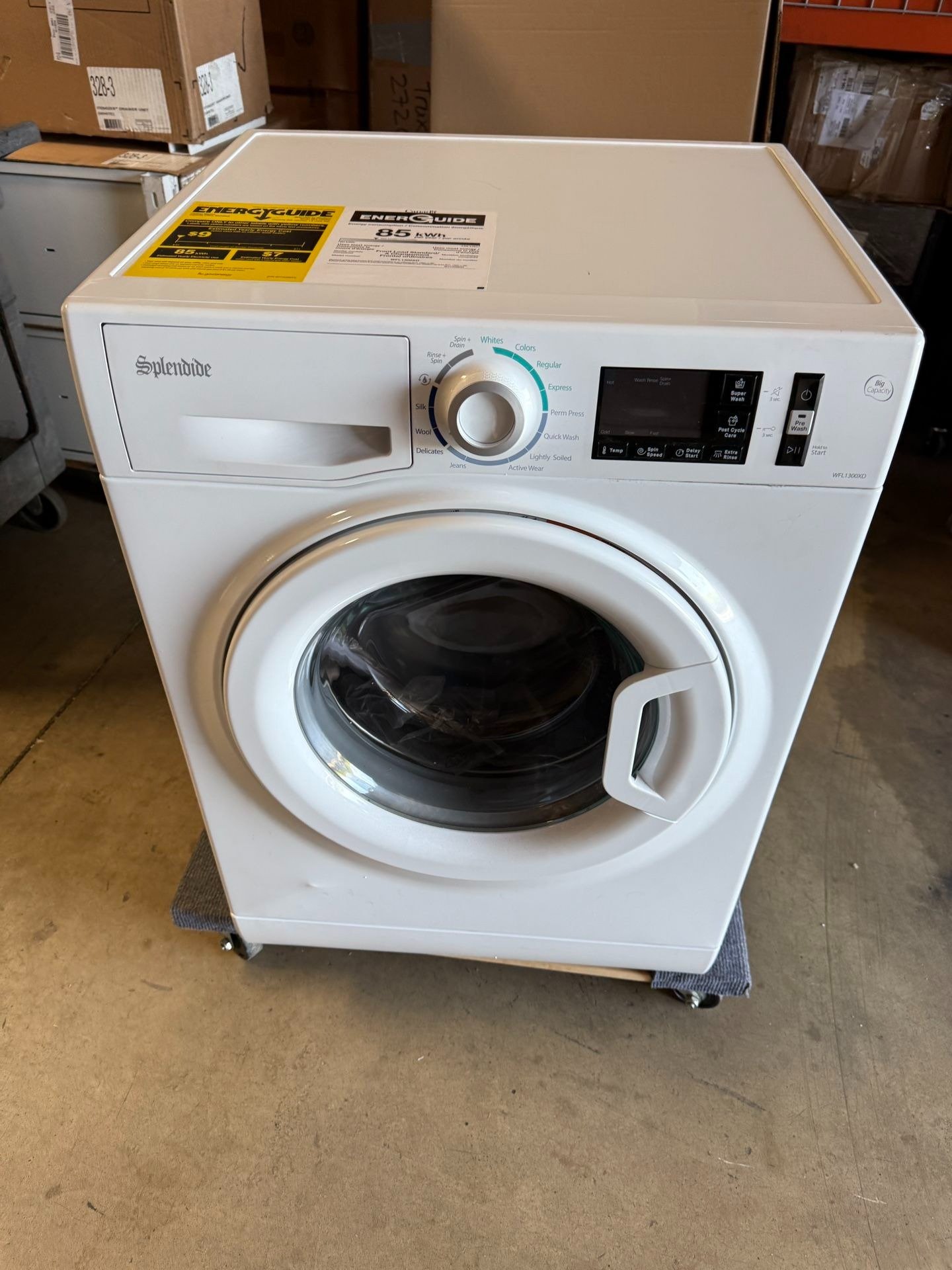 Splendide RV Compact Washing Machine 15lbs 120V White WFL1300XD ...