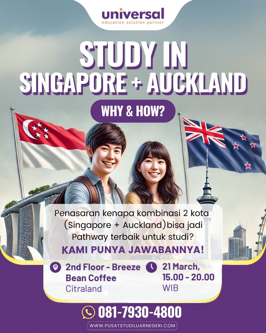 Universal - 🌏 STUDY IN SINGAPORE + AUCKLAND 🌏 Kenapa kombinasi 2 kota ...