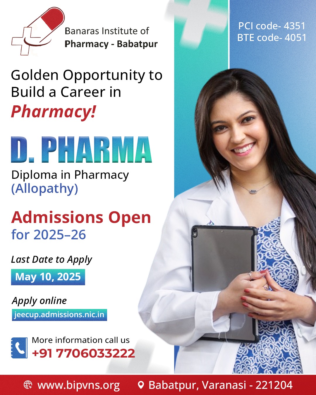 🎓 Golden Opportunity for... - Banaras Institute of Pharmacy | Facebook