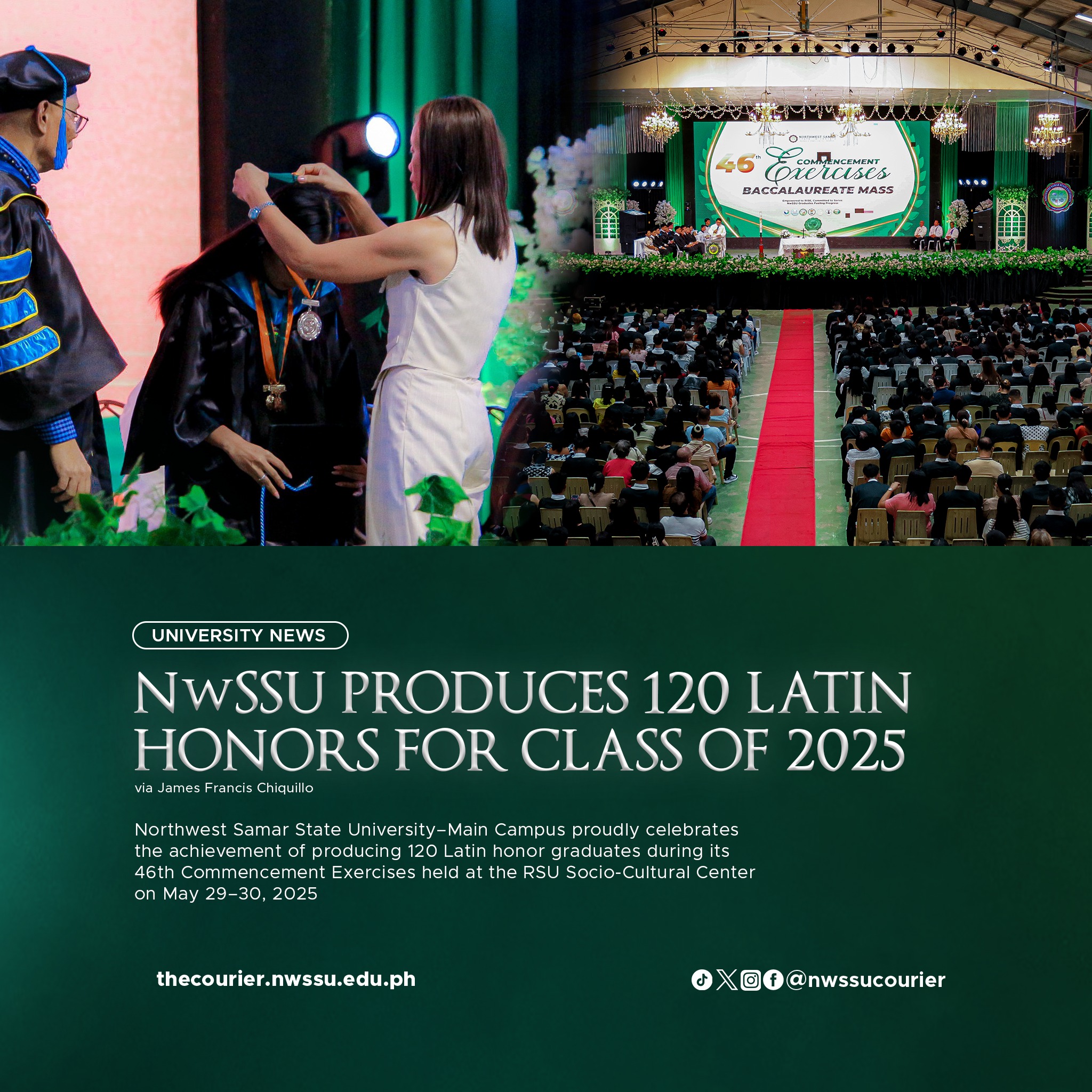 The Courier - #UniversityNews | 𝐍𝐰𝐒𝐒𝐔 𝐩𝐫𝐨𝐝𝐮𝐜𝐞𝐬 120 𝐋𝐚𝐭𝐢𝐧 𝐇𝐨𝐧𝐨𝐫𝐬 𝐟𝐨𝐫 ...