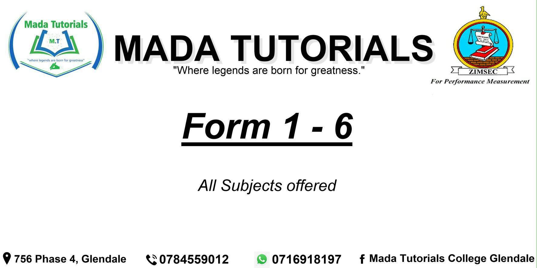 Mada Tutorials College Glendale