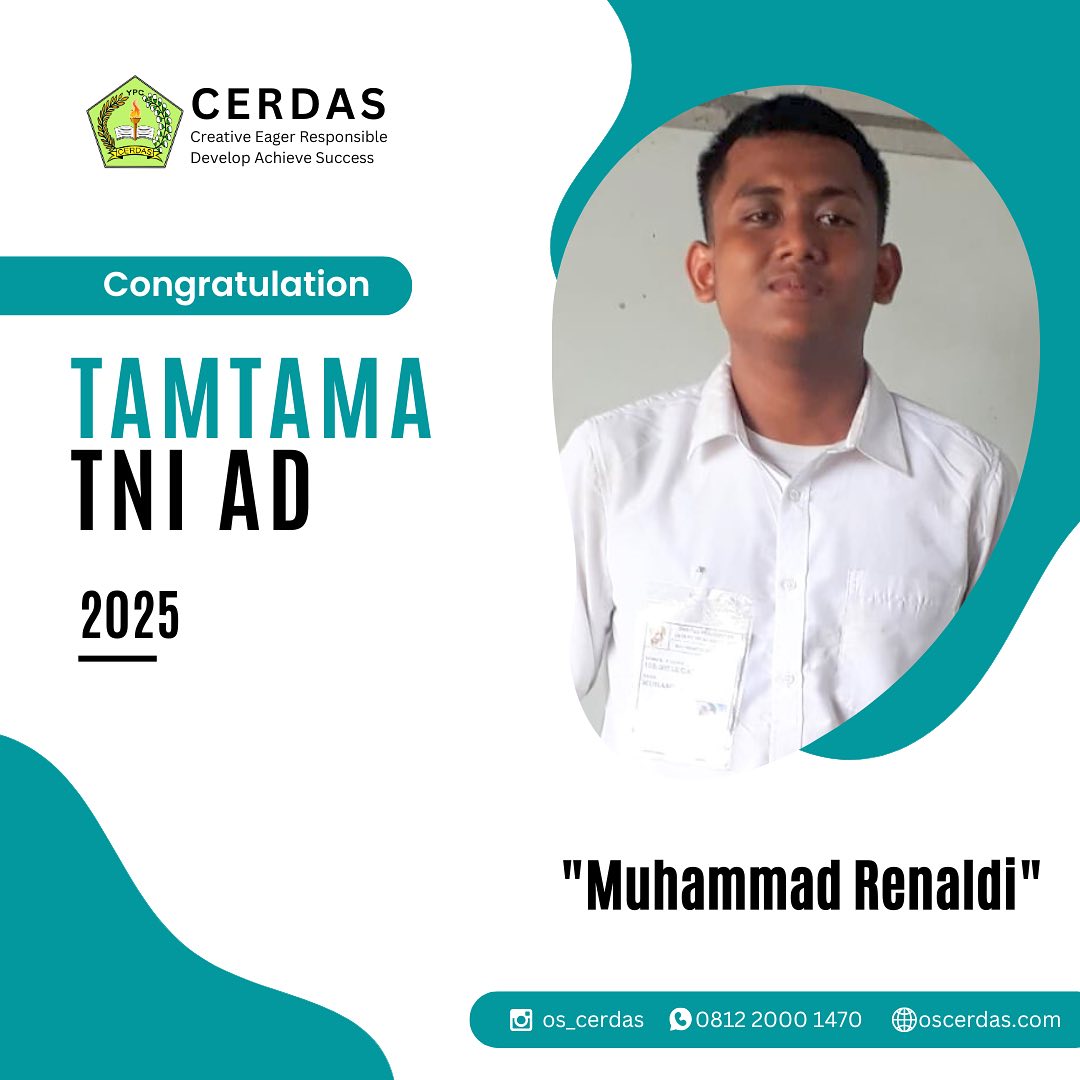 Cerdas - Selamat dan sukses untuk Renaldi atas kelulusannya sebagai ...