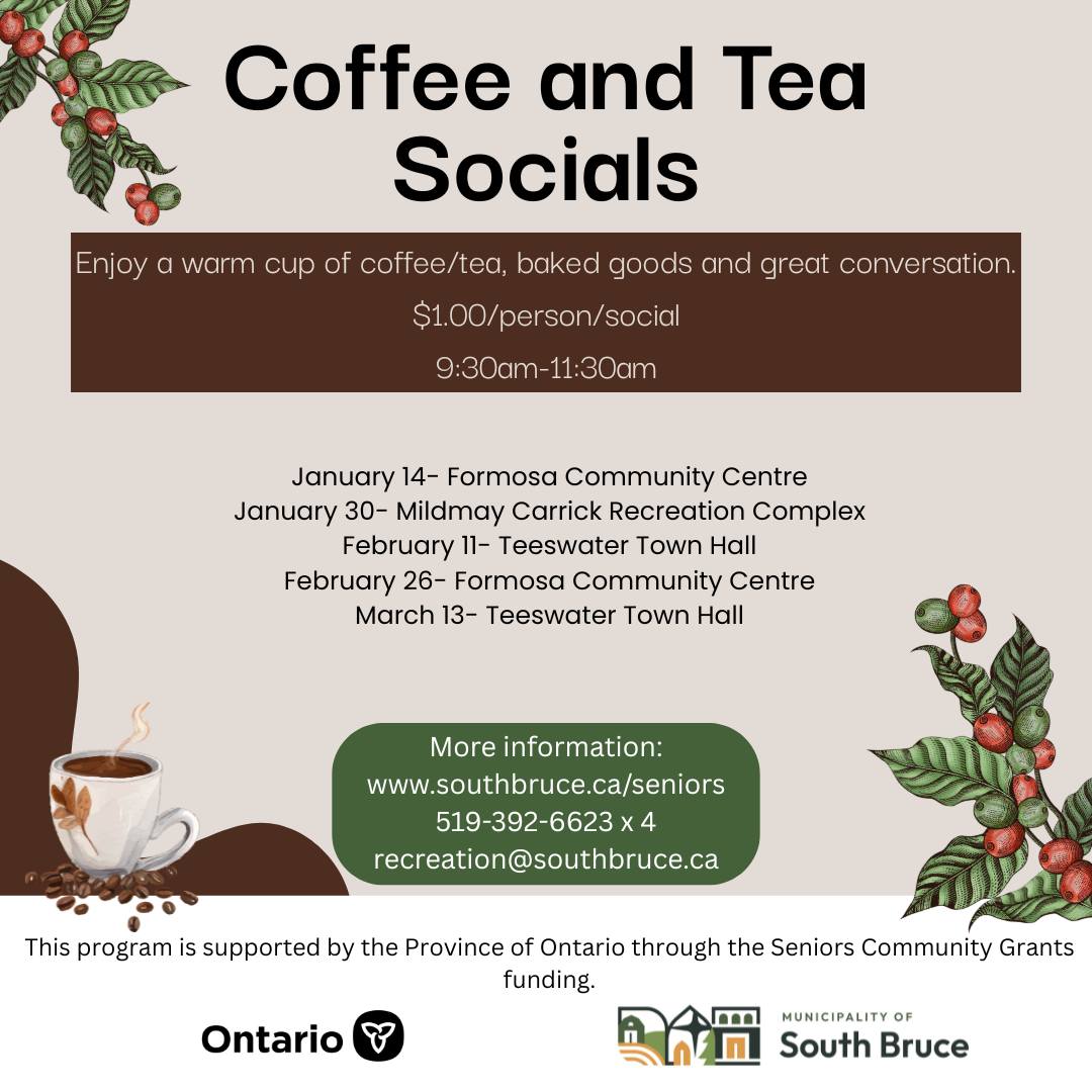 ☕ ️ Warm Up This January at... - Municipality of South Bruce | Facebook