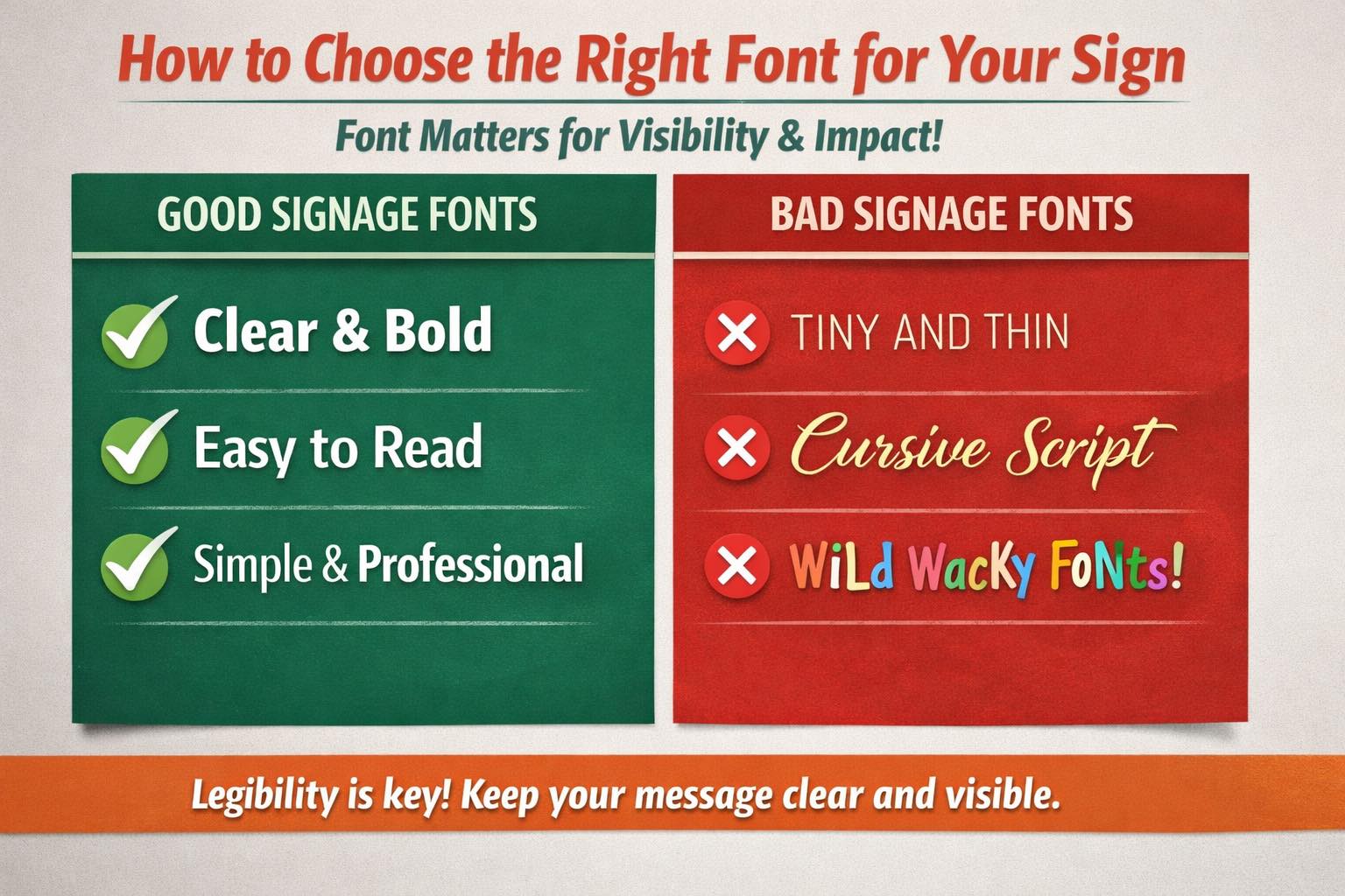 Minuteman - 📢 How to Choose the Right Font for Your Sign Did you know ...