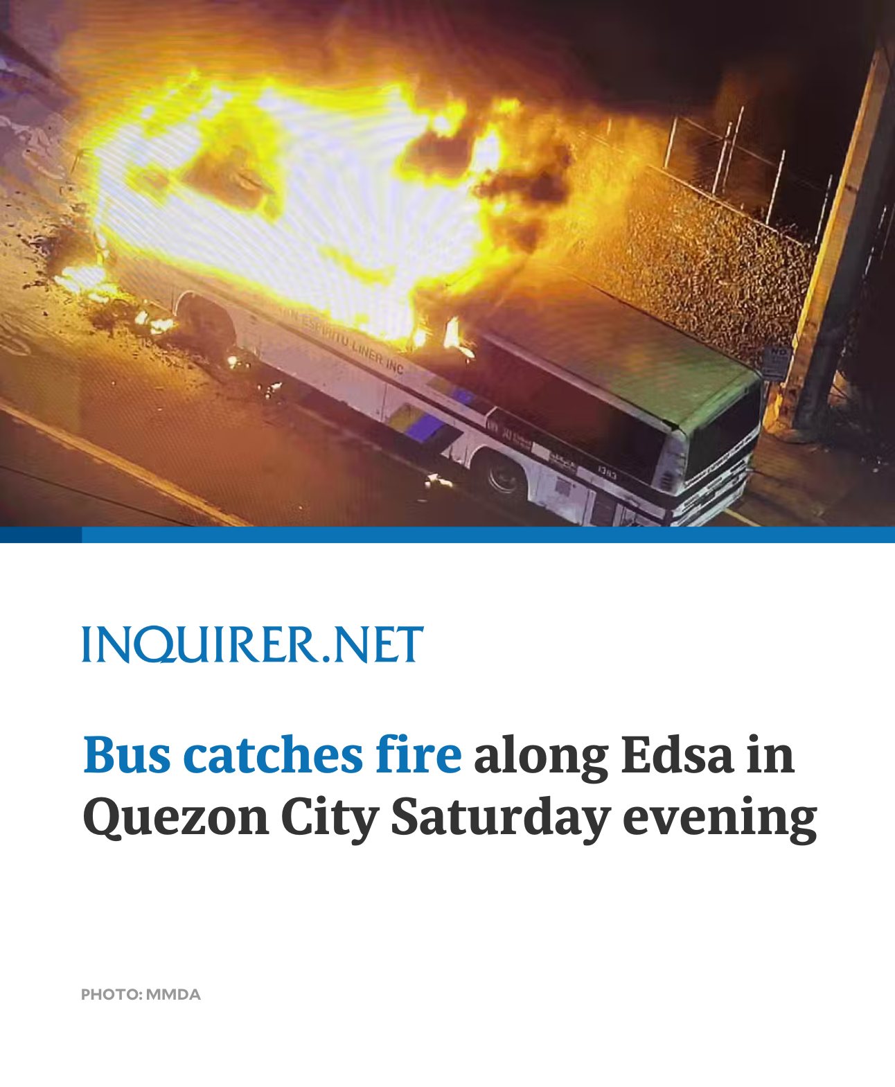 INQUIRER.net - A bus at P. Tuazon Boulevard in Quezon City... | Facebook