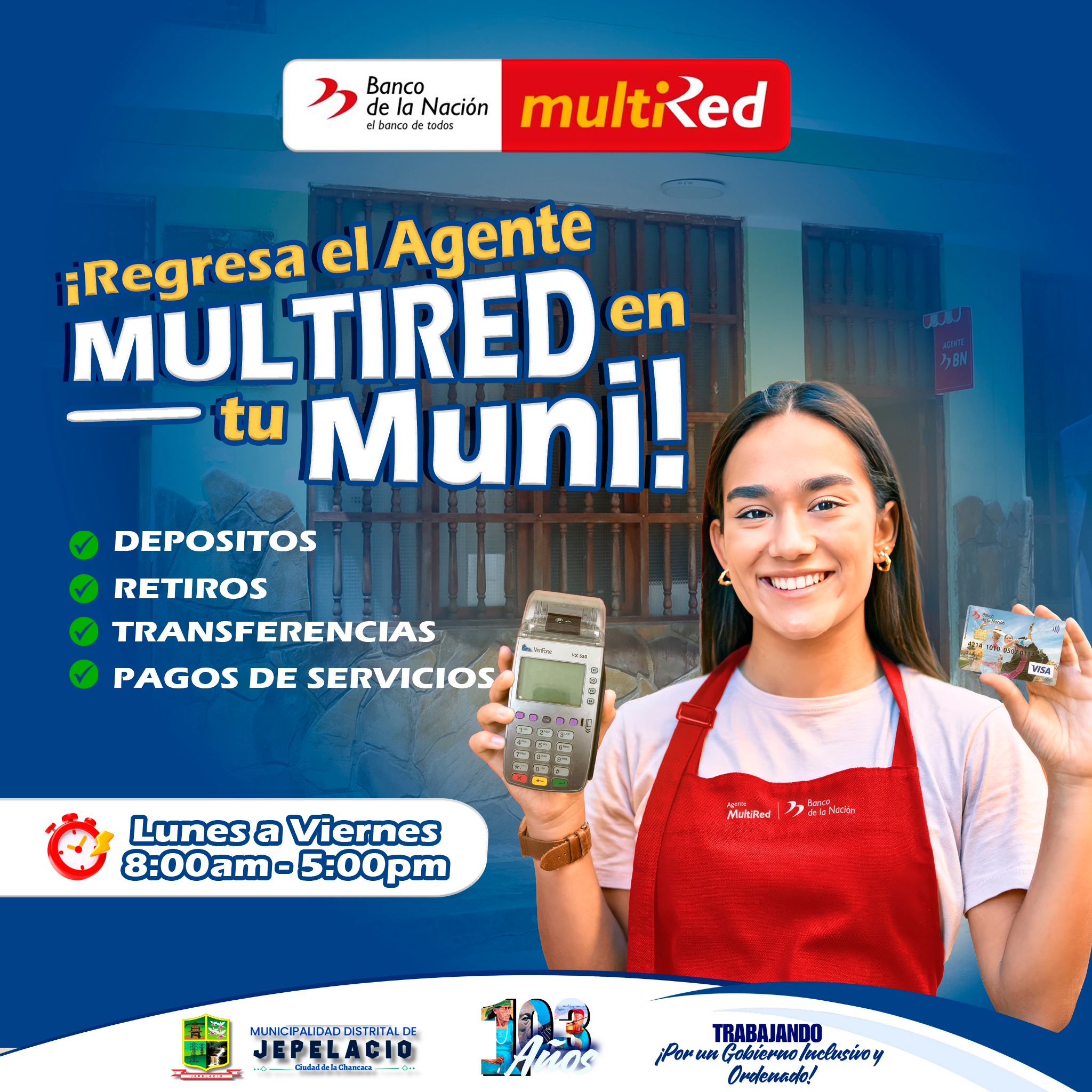 Municipalidad - 📢 𝐑𝐄𝐆𝐑𝐄𝐒𝐀 𝐄𝐋 𝐀𝐆𝐄𝐍𝐓𝐄 𝐌𝐔𝐋𝐓𝐈𝐑𝐄𝐃 𝐁𝐍 𝐀 𝐉𝐄𝐏𝐄𝐋𝐀𝐂𝐈𝐎🙌 Ya ...