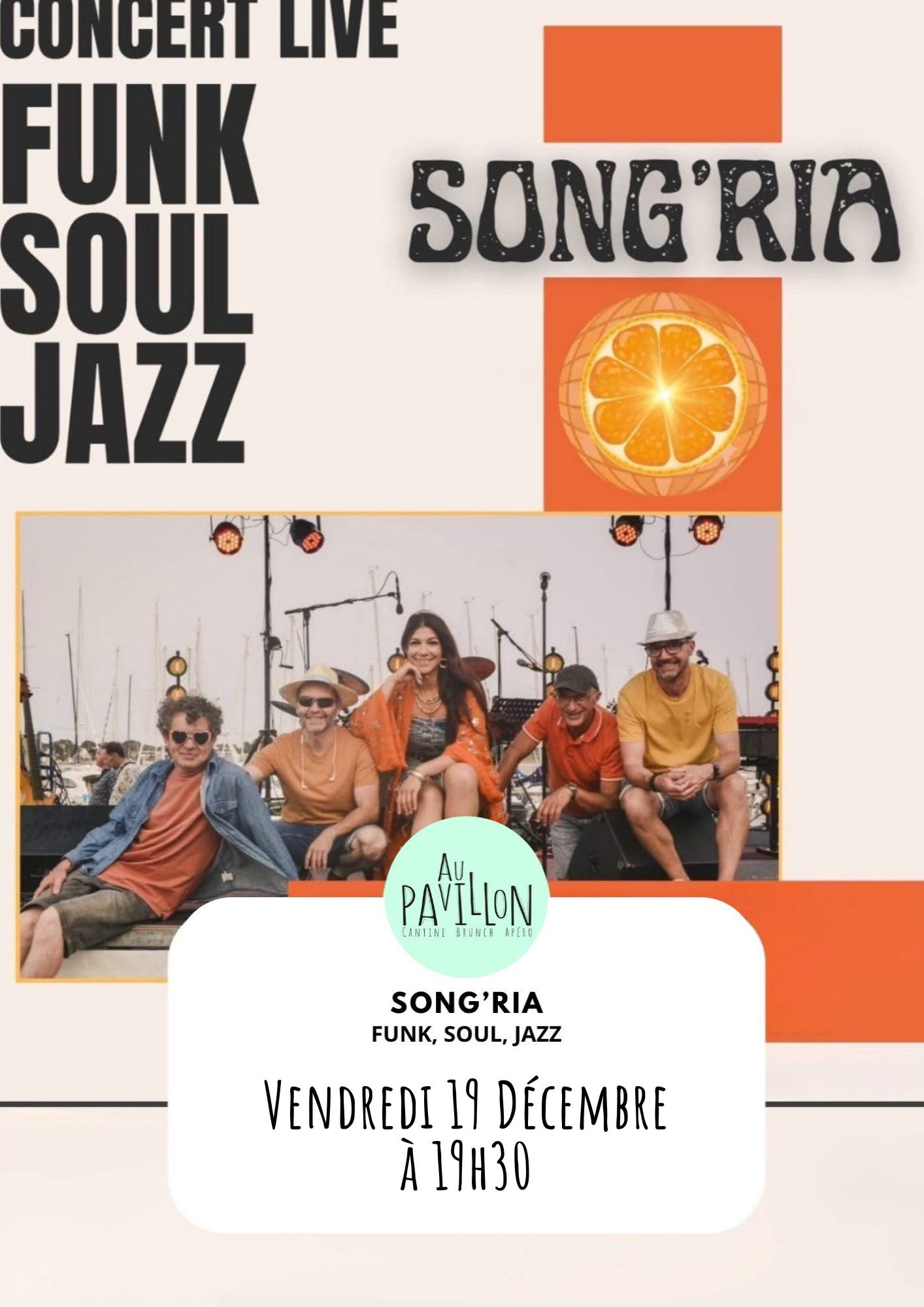 Concert Live Vendredi 19 Décembre - Song'Ria