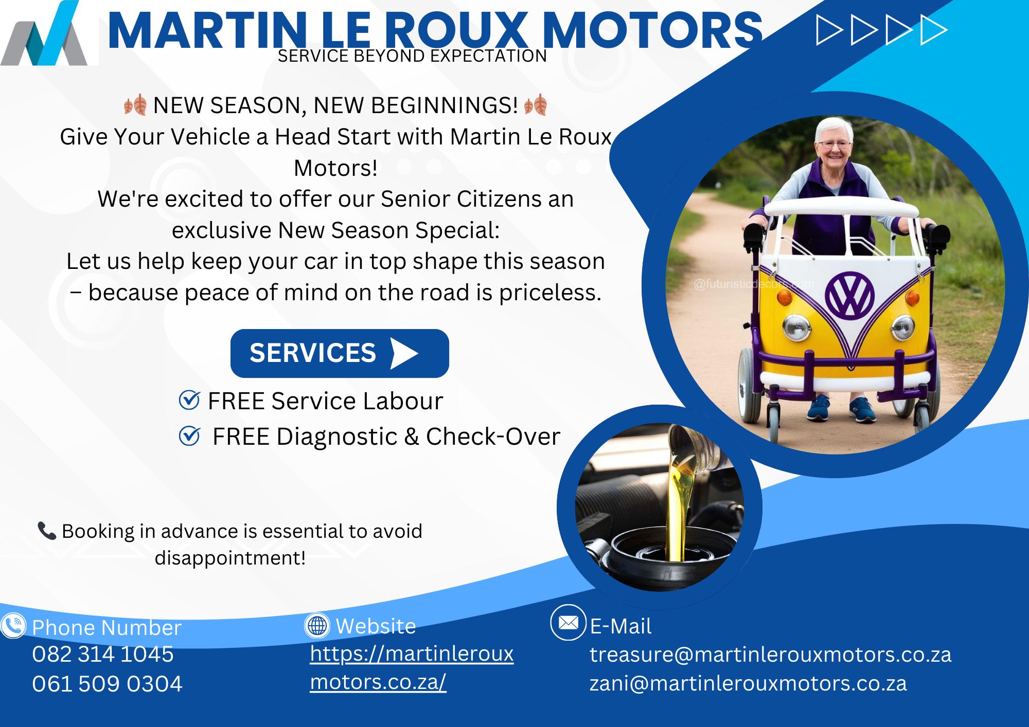 Martin Le Roux Motors VW & Audi Specialist - First full week of 2020 ...