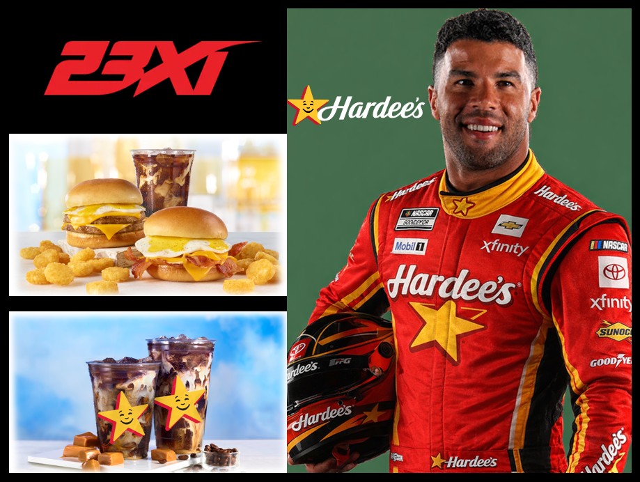 Racing - Hardee’s Returns to NASCAR as an Official Partner; Joins 23XI ...