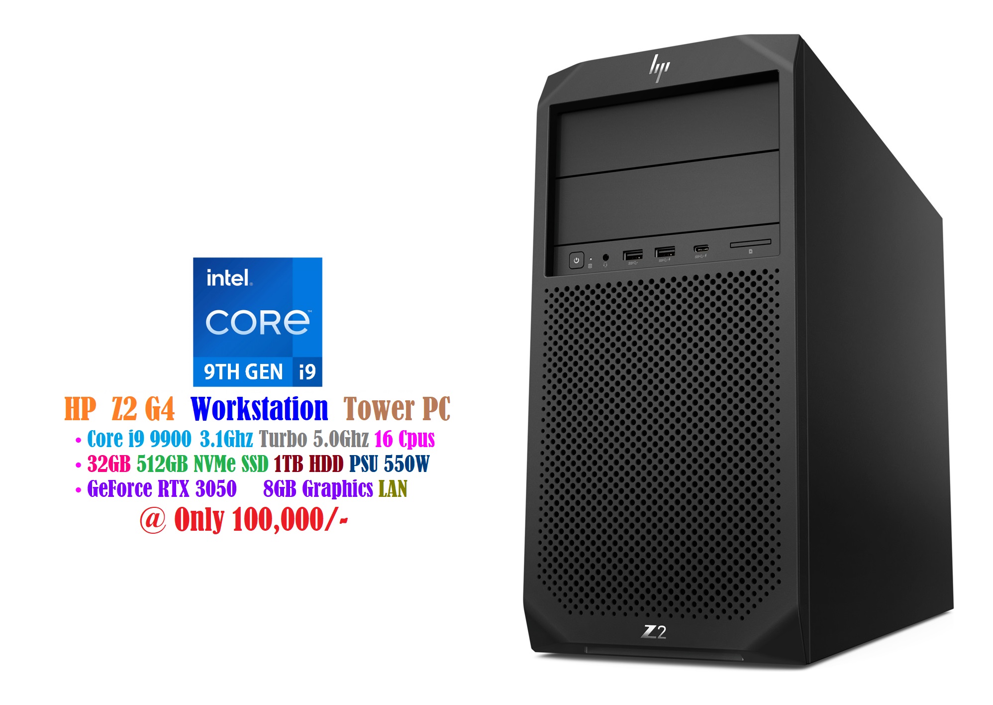 Windowsデスクトップ hp Z2 SFF workstation 4G Core i5 9th hp Z2 SFF