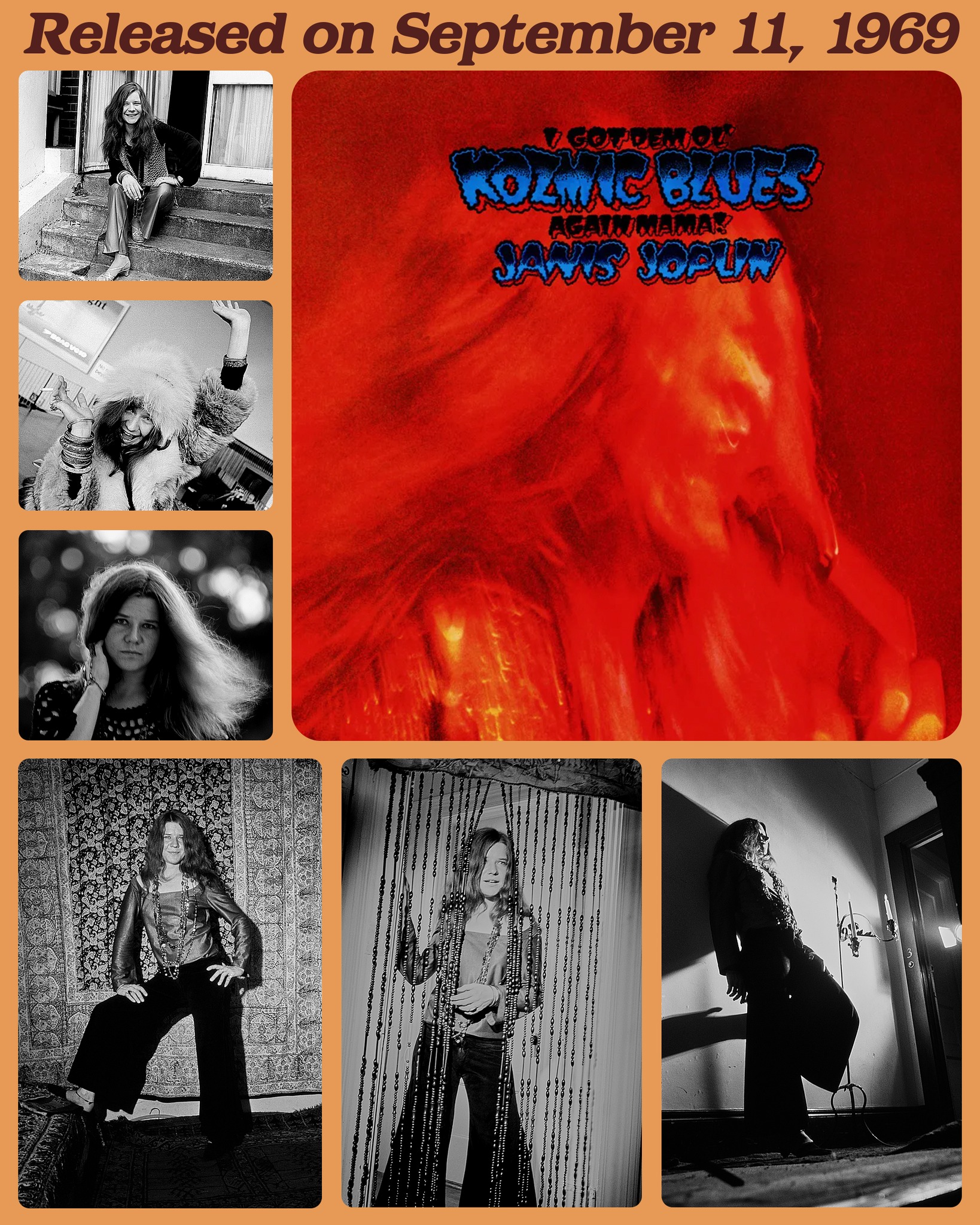 On this day in 1969, Janis Joplin put out her first solo album, I