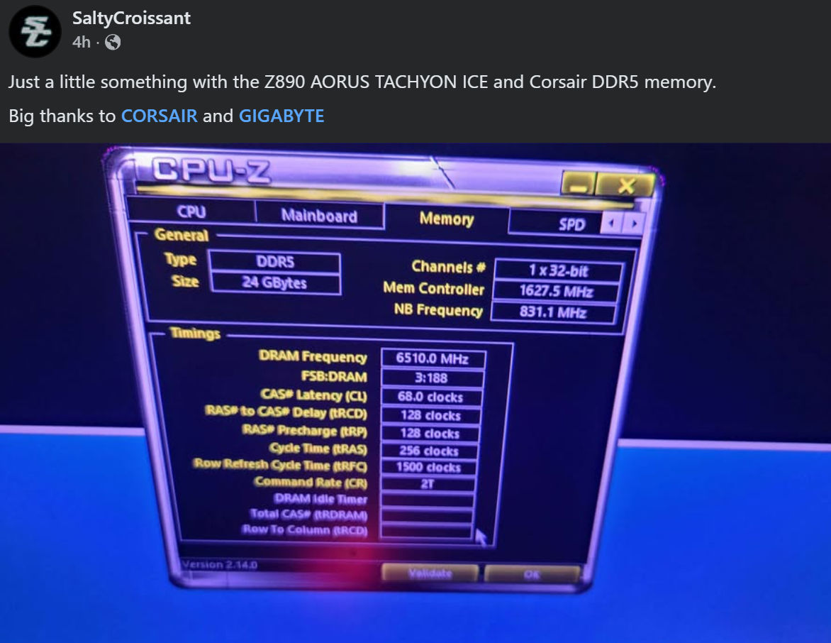 Vmodtech - นักโอเวอร์คล๊อกทำลายสถิติโอเวอนร์คล๊อกแรมทะลุความเร็ว DDR5 ...
