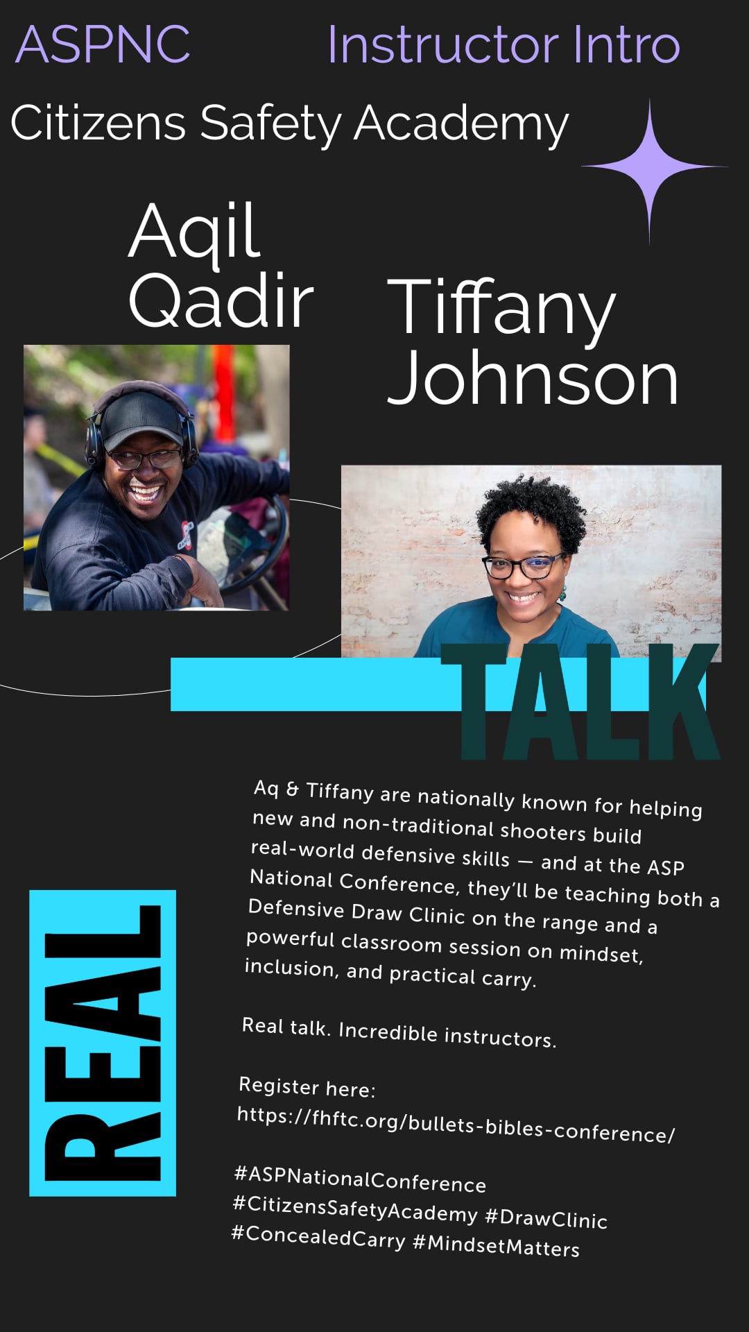 🔥 Aqil Qadir & Tiffany Johnson of... - Active Self Protection | Facebook