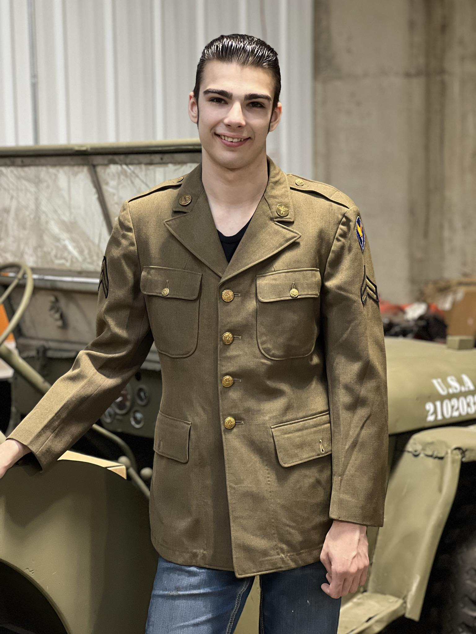 Anthony stumbled upon an incredible vintage WW2 jacket at the 