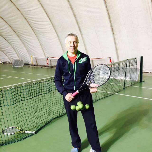 Body rotation helps create racket-head speed, maintain balance, and ...
