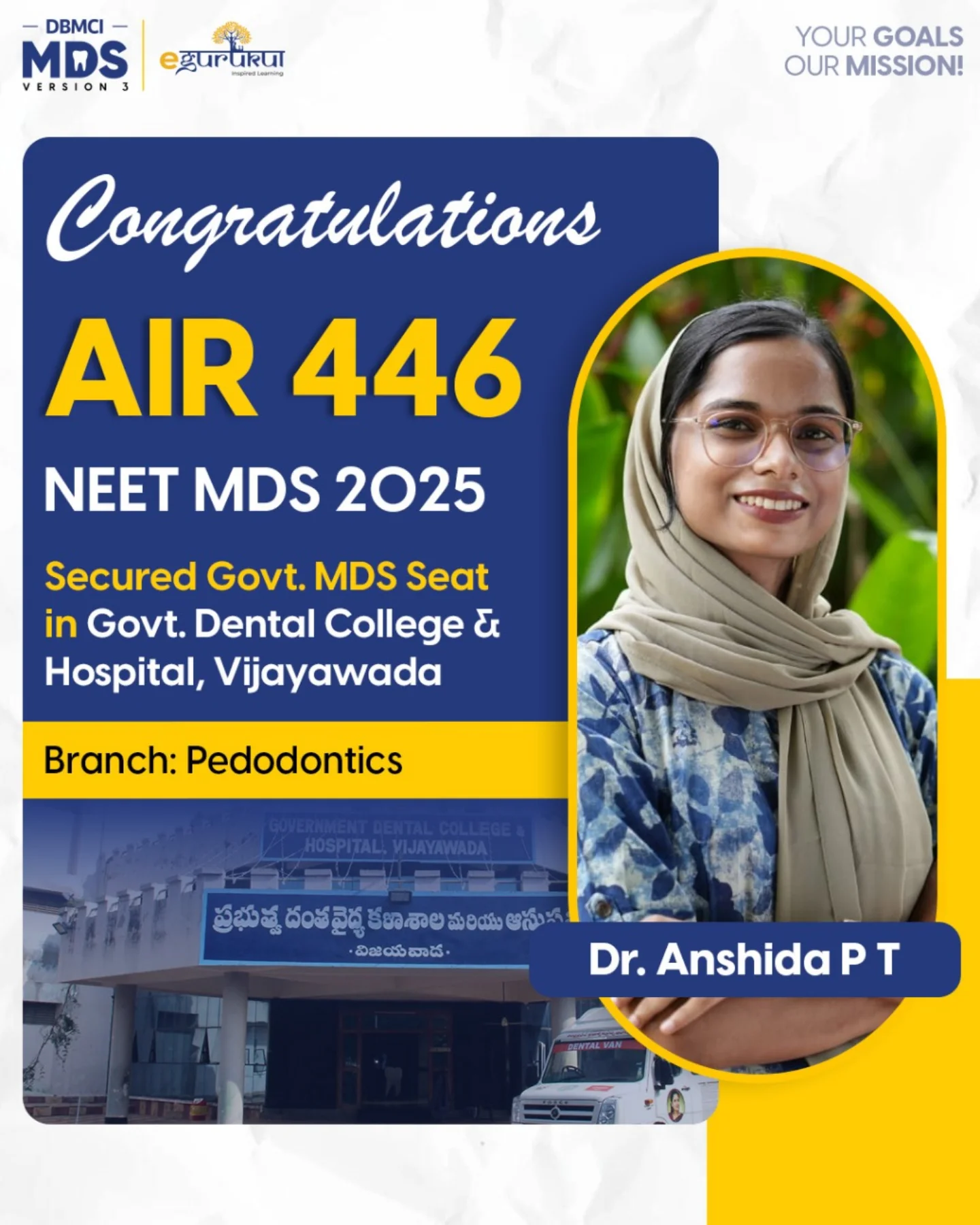 DBMCI - 🎉 Congratulations to Dr. Anshida P T for her remarkable ...