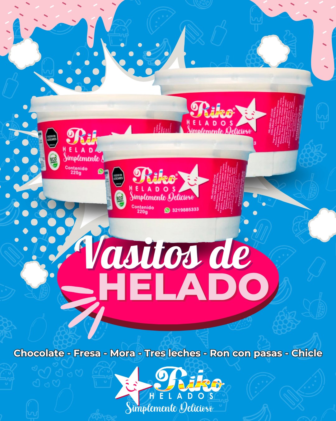 Riko - Disfruta de los 6 deliciosos sabores disponibles en nuestros ...