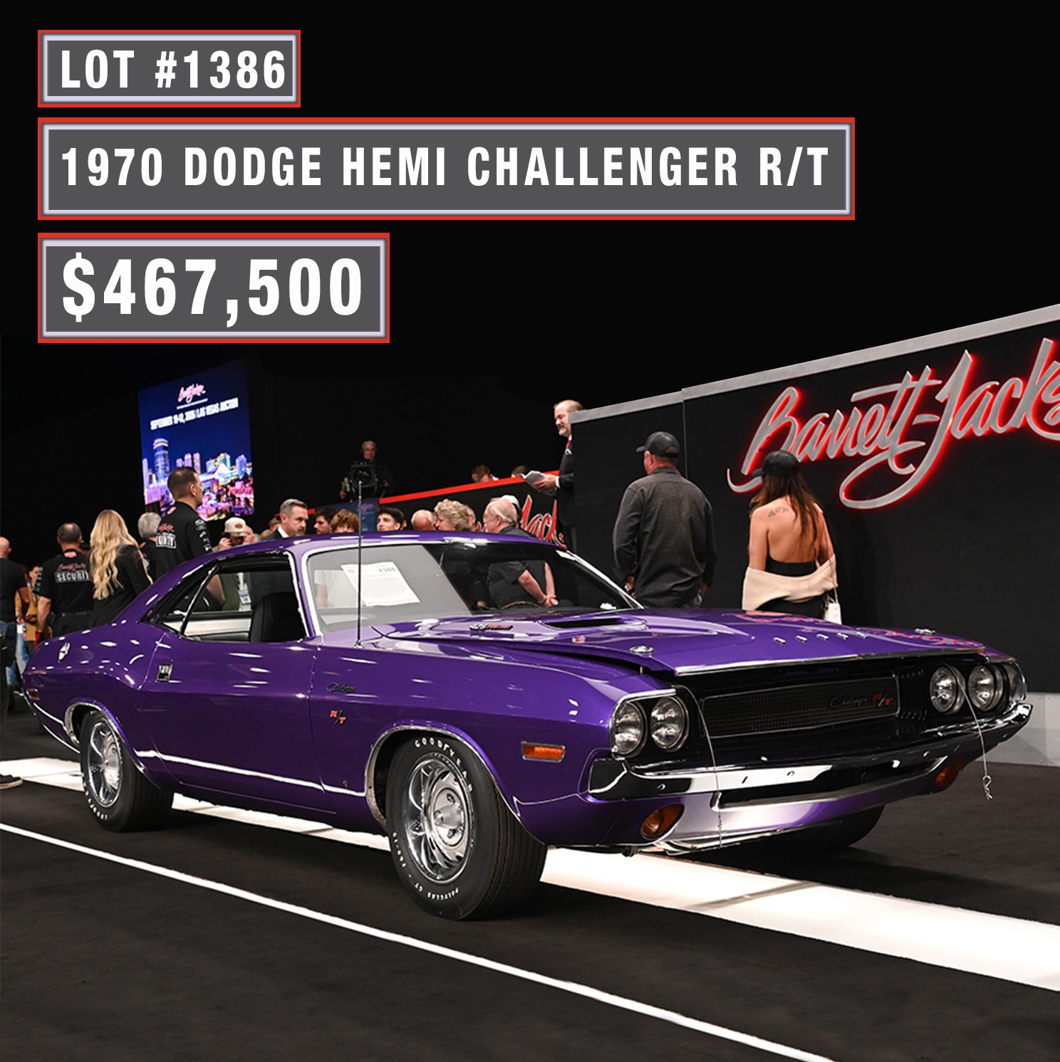 This 1970 Dodge HEMI Challenger R/T is powered by its original
