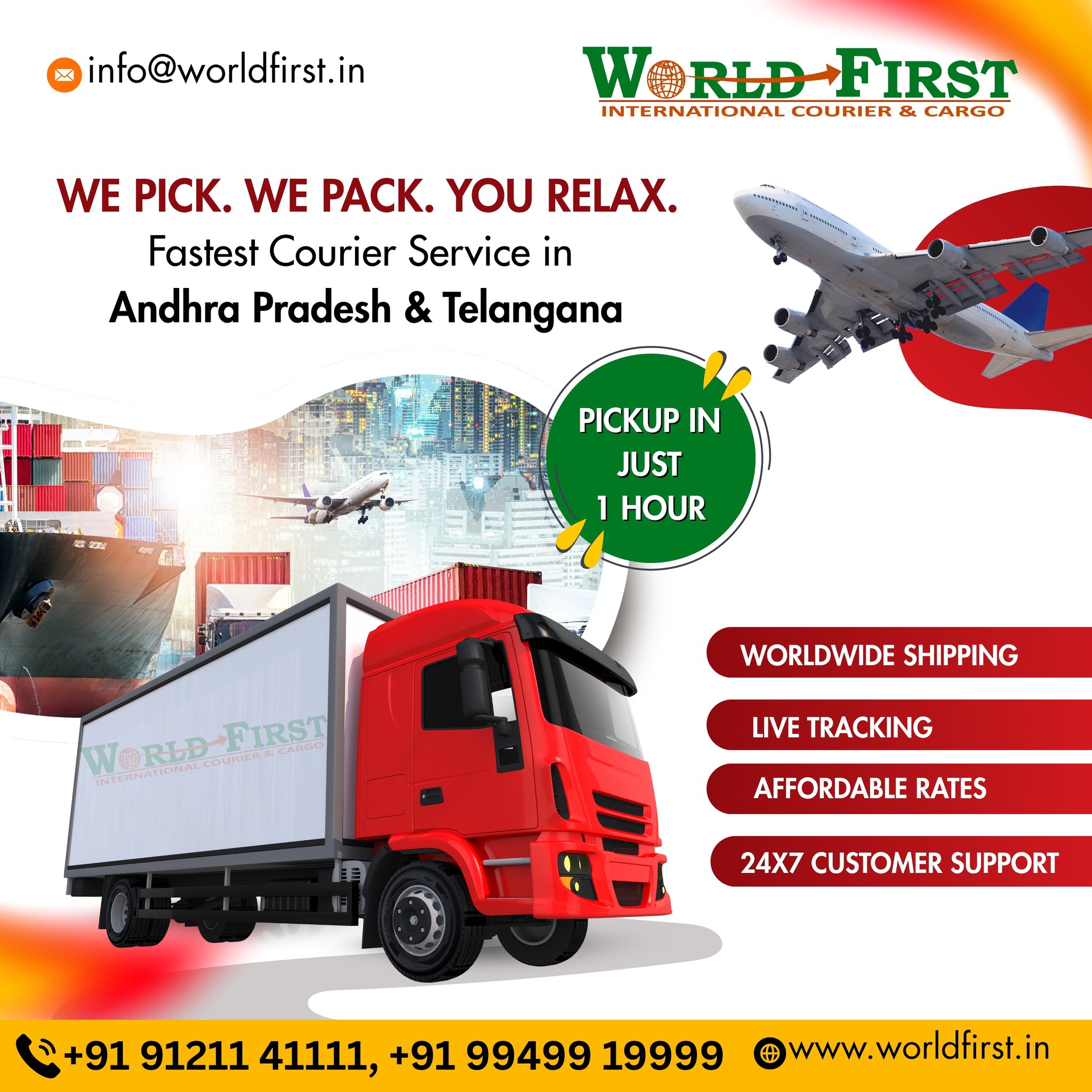 World First International Courier & Cargo | Hyderabad