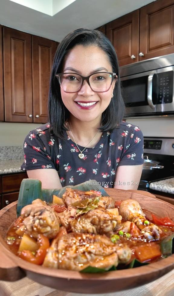 Filipino chicken afritada recipe with tomato sauce