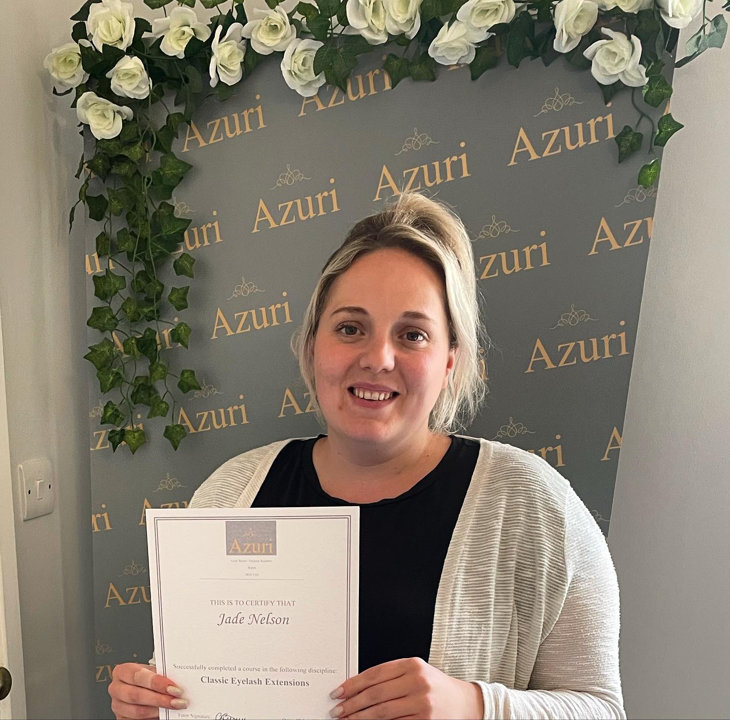 Today Jade Nelson completed her... - Azuri Beauty Training | Facebook