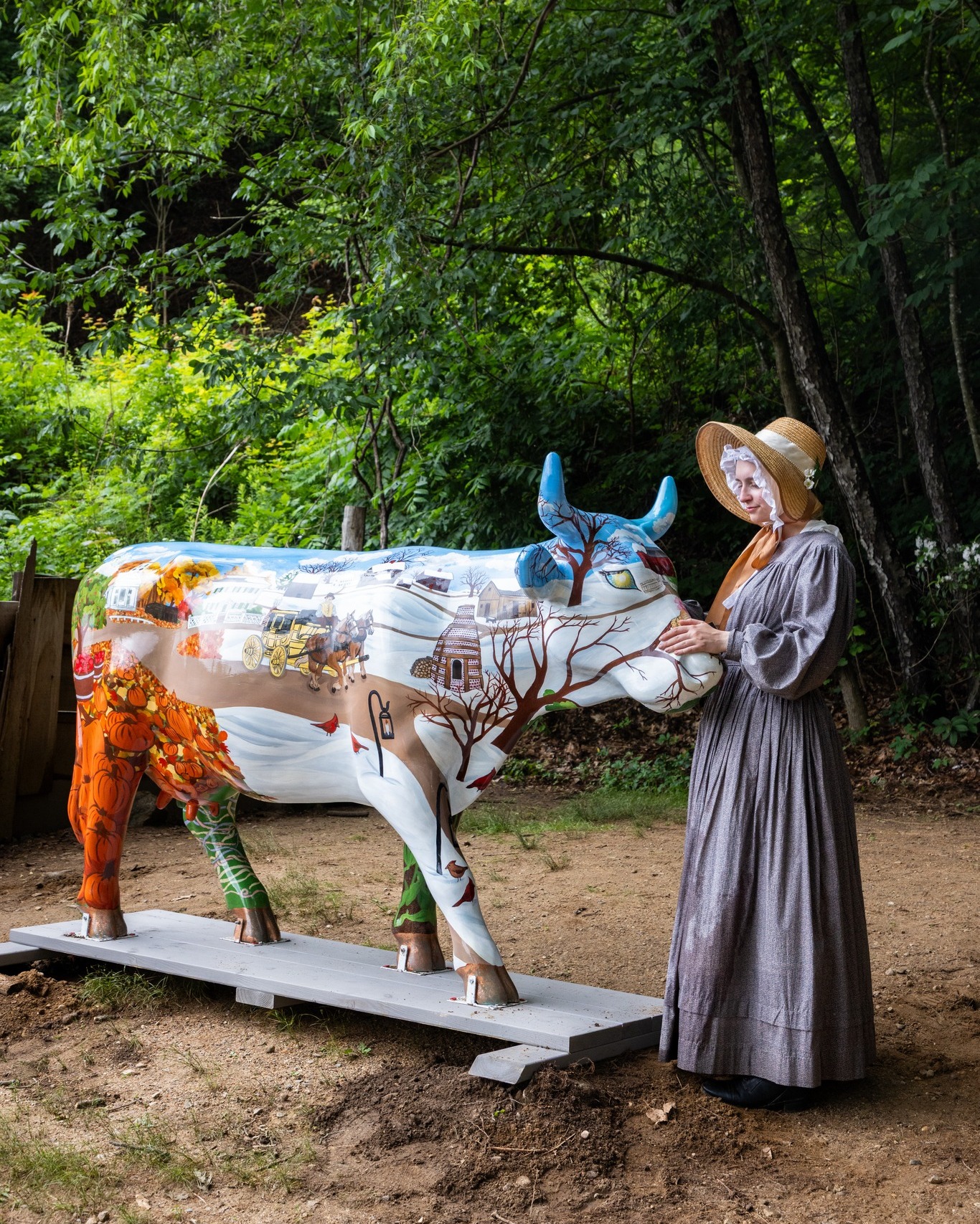 Clover the Traveling Cow will be on the MOOO-VE again this