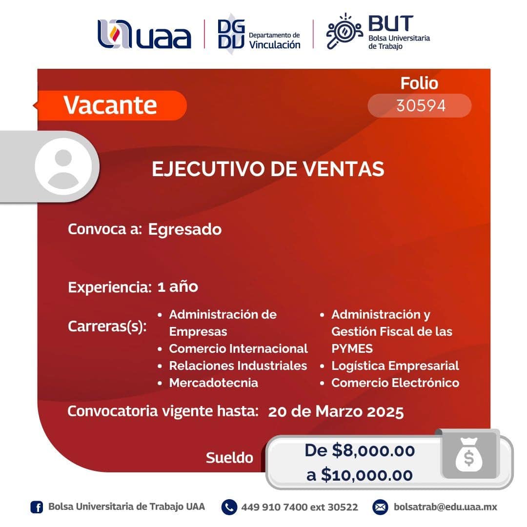 Relaciones Industriales UAA - ¡Estas son algunas de las vacantes con ...