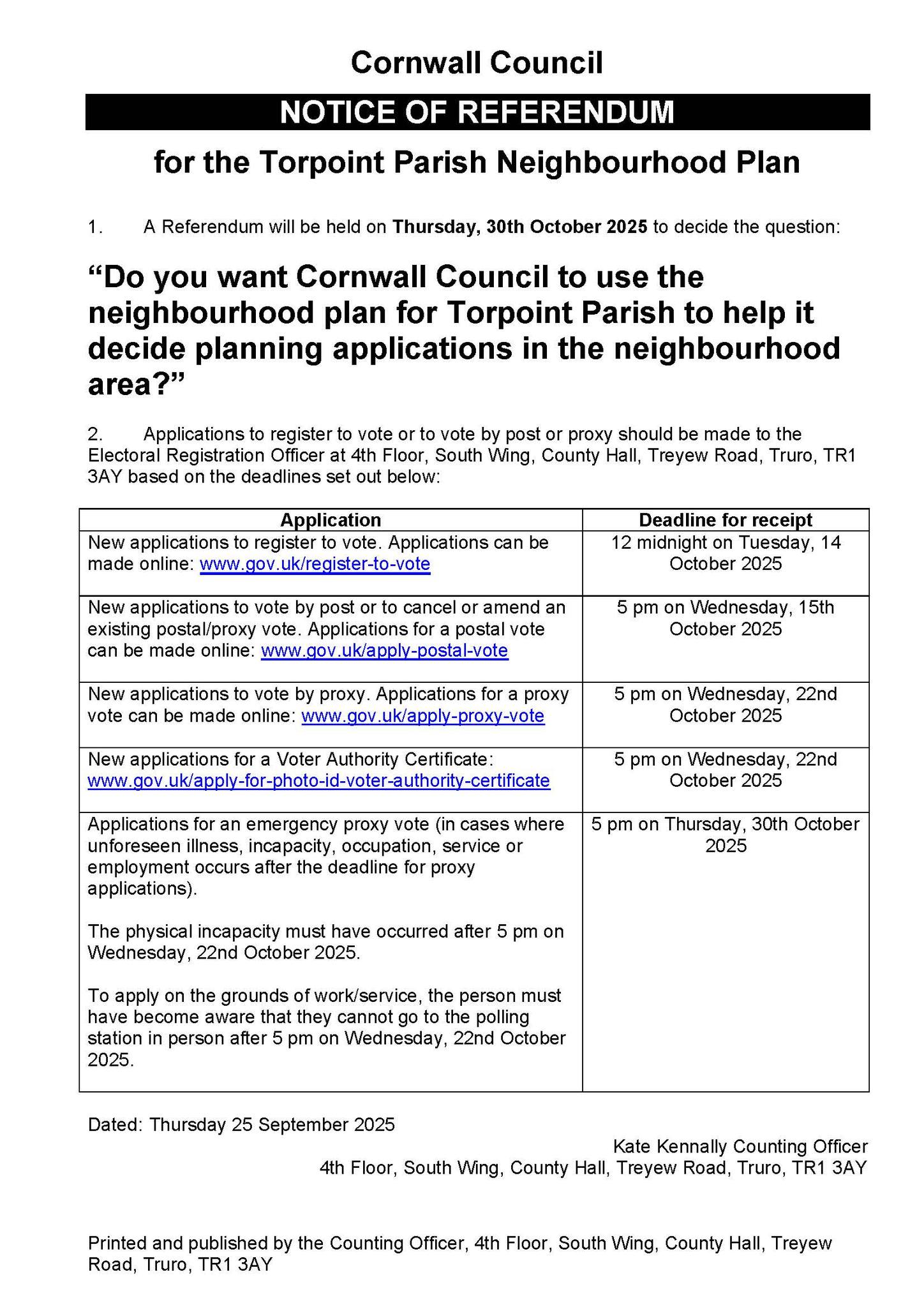 Torpoint Neighbourhood Plan